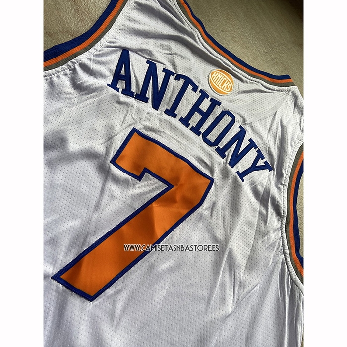 Carmelo Anthony NO 7 Camiseta New York Knicks Blanco